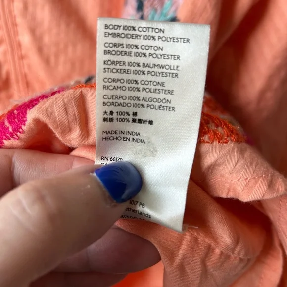Maeve by Anthropologie Peach Floral Blouse - Picture 10 of 10